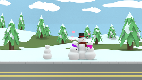 Muñecos De Nieve, Familia, Navidad