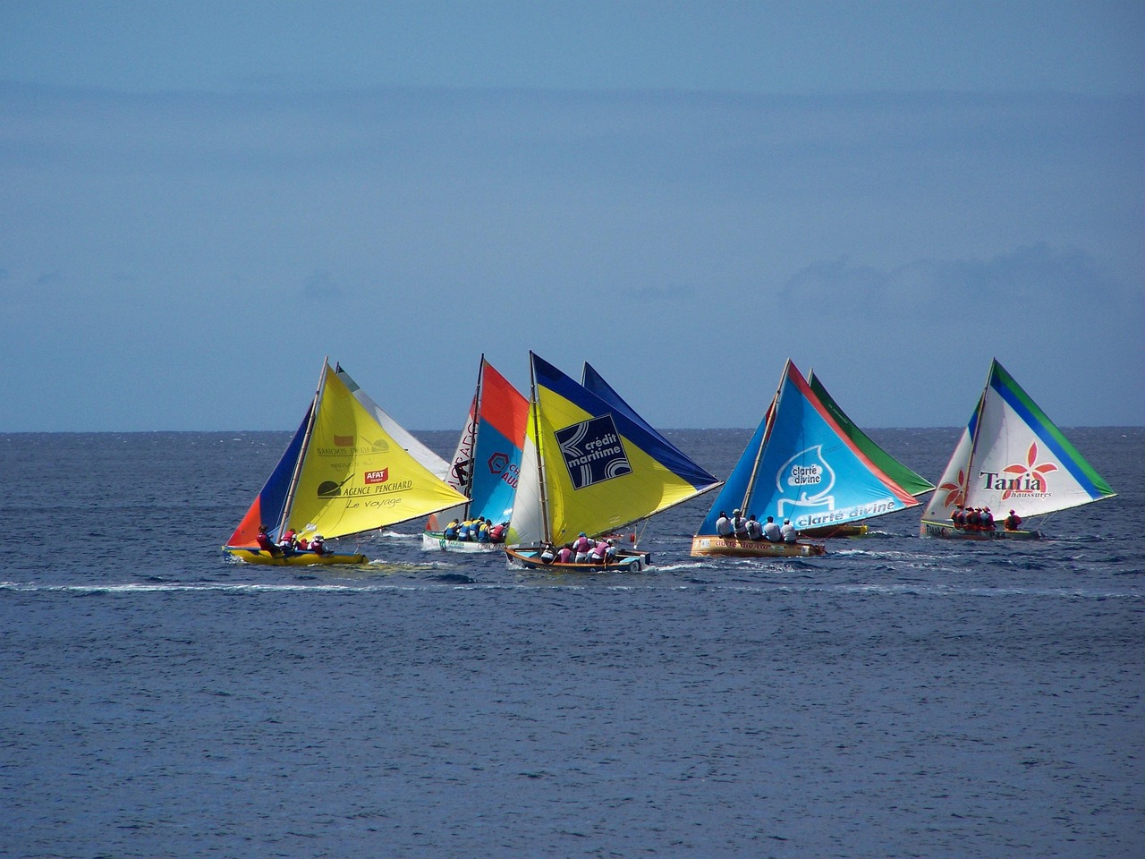 Régate, Guadeloupe, Bateaux