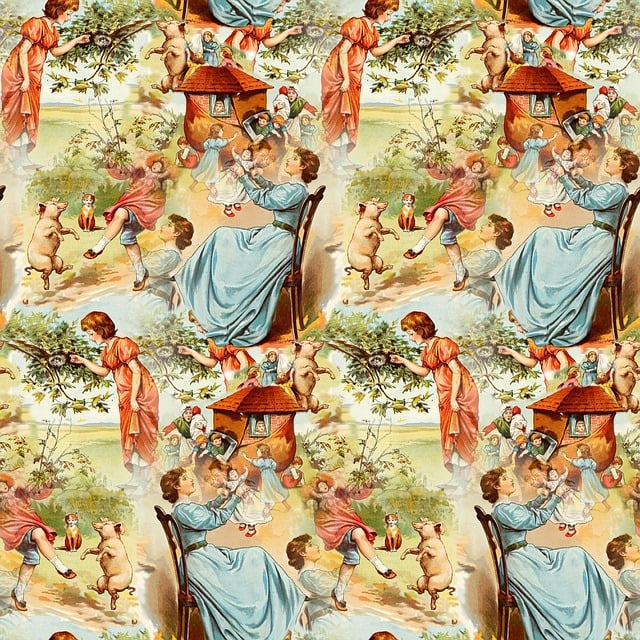 Free seamless vintage design illustration