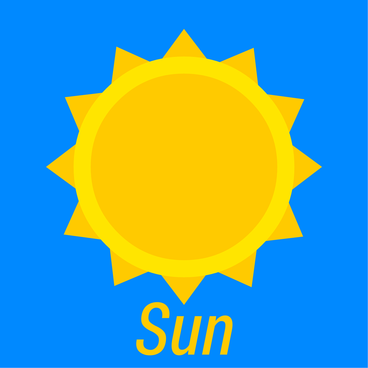 Download Sun Yellow Blue RoyaltyFree Stock Illustration Image Pixabay