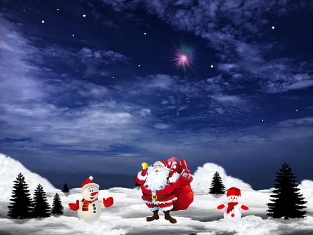 Navidad, Feliz Navidad, Nieve, Papá Noel