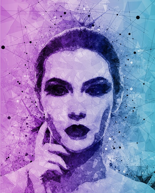 Free woman geometry geometric illustration