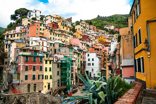 Cinque Terre, Sol, Ferie, Skyer, Himmel