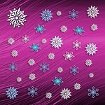 snowflakes, 3d, random
