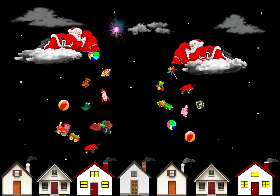 Jul, God Jul, Röd, Jultomten, Glädje, Lycklig, Partier