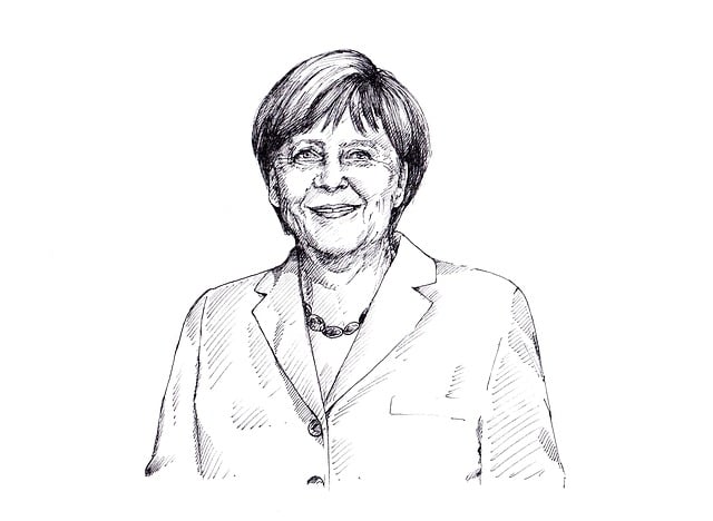 Download Merkel, Angela, Politician. Royalty-Free Stock Illustration