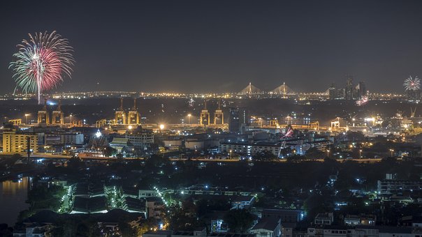 Free Bangkok Firework photo and picture