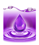 a drop of, water, lavender