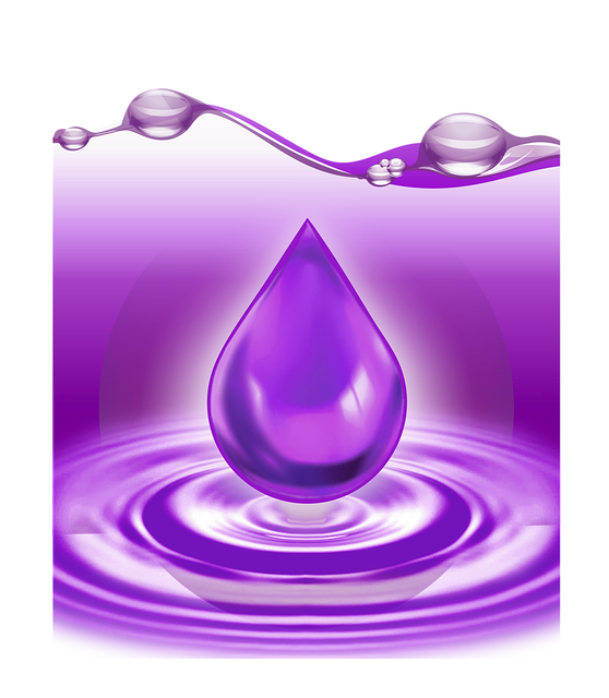 Free a drop of water lavender illustration