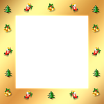 christmas, gold, frame