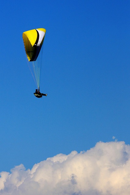 Freiheit, Fallschirm, Himmel, Natur