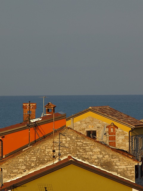 Dach, Meer, Himmel, Mittelmeer, Haus