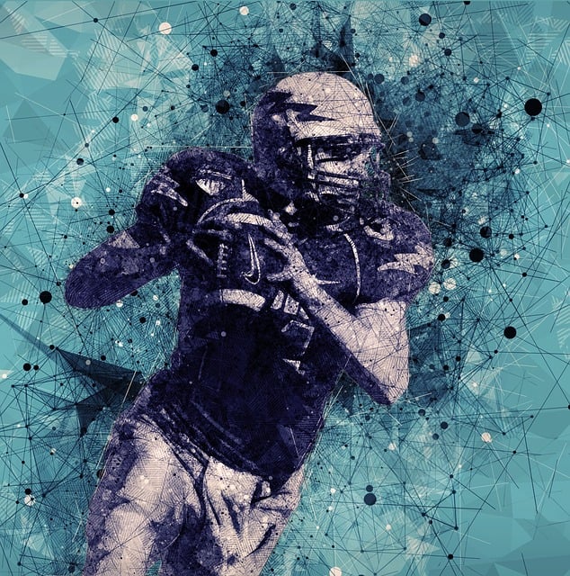 Free american athletes football illustration