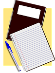 notebooks, notes, agenda