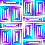 geometric, 3d, metallic