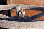 steering wheel, hoarfrost, steam roller