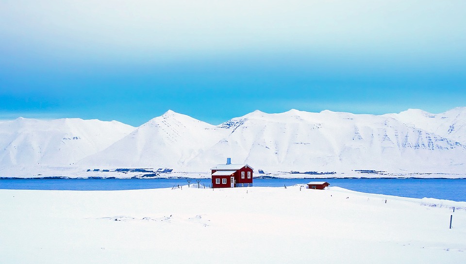 Iceland, Panorama, Hut, Cottage, Cabin, Mountains