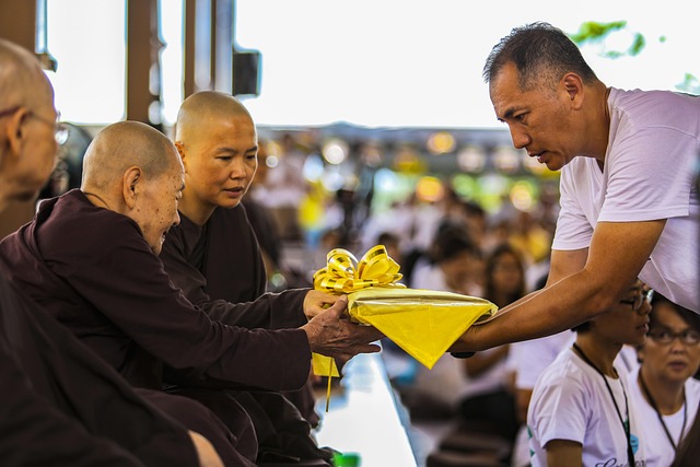 Free Theravada Buddhism Kathina Robe photo and picture