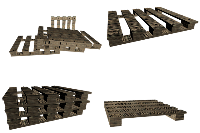 Free pallets isolated wood illustration
