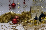 new year's eve, new year's greetings, champagne