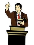 preacher, illustration, jesus christ