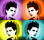 popart, head, woman