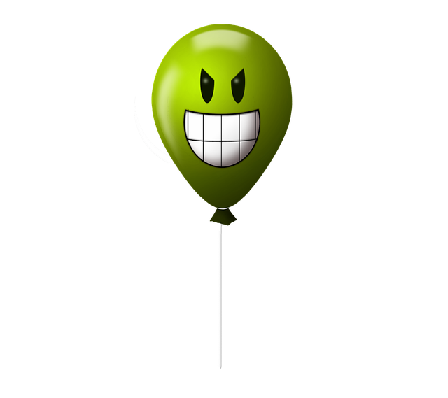 Free balloon emoticon evil illustration