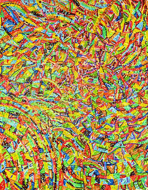 Lienzo, Acrílico, Diseño, Color