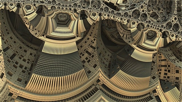 Free fractal complexity mathematical illustration
