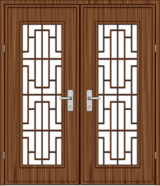 Free the door wood boards illustration