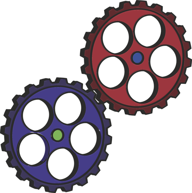 Free gear mechanics technology vector