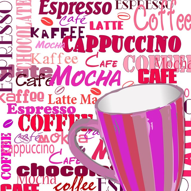 Free coffee cup lettering illustration