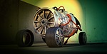 turbine, motor, wheels