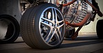 turbine, motor, wheels