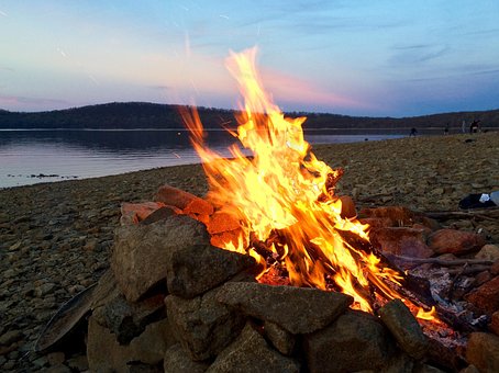 Free Beach Bonfire photo and picture