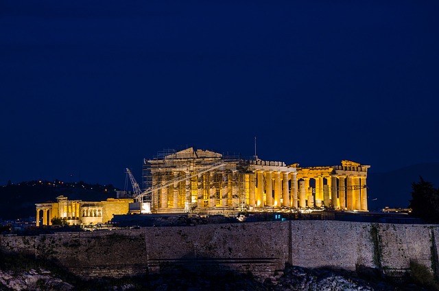 Grækenland, Akropolis, Athen, Gammel