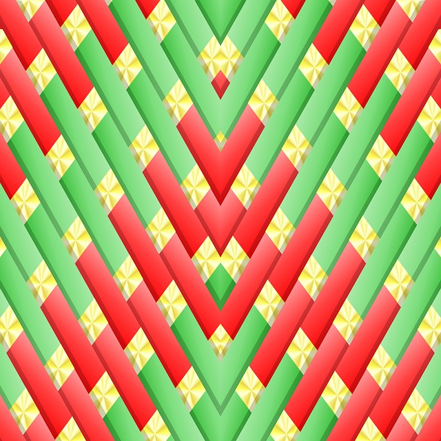 Free christmas geometric 3d illustration