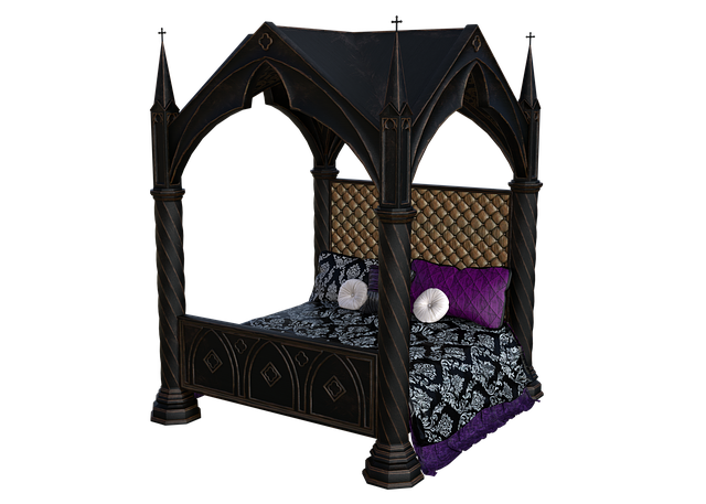 Download free HD stock image of Bed Canopy Bed Free bed canopy bed historical illustration
