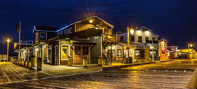 Free Wharf Night photo and picture