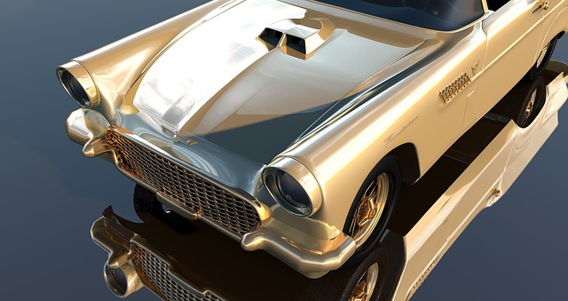 Free thunderbird ford antique car illustration