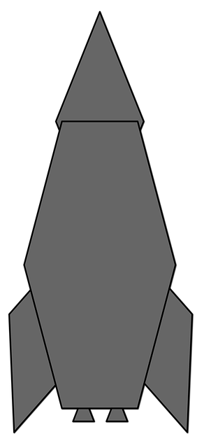 Free rocket missile spaceship illustration