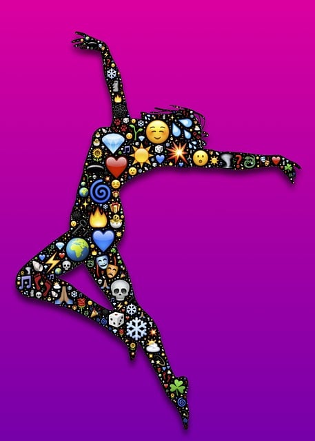 Free dance joy lighthearted illustration