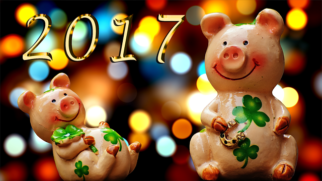 Free happiness piggy lucky pig illustration