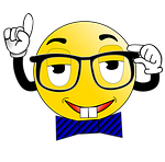 smiley, nerd, glasses
