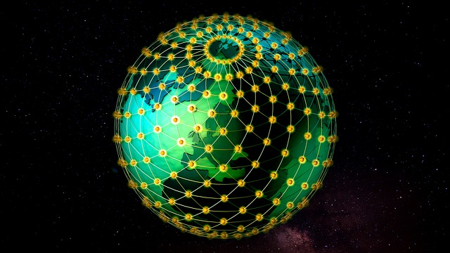 Free grid ball globe earth illustration