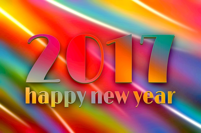 Free new year card 2017 card card illustration