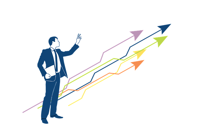 Free arrows growth hacking marketing illustration