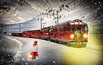 polar express, train, christmas train
