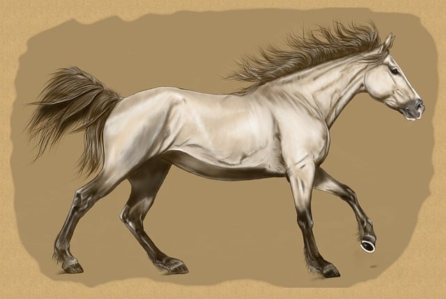 Free horse nature digital artwork illustration
