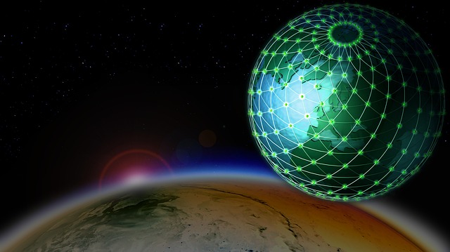 Free grid ball globe earth illustration